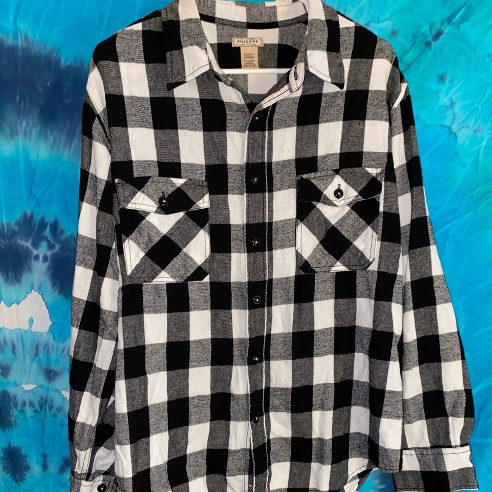 Black and white flannel